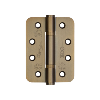 Certifire Stainless Steel Grade 13 Radiused Polymer Bearing Hinges 3 Knuckle (PCK 3) 102x76x3mm Anti Certifire Stainless Steel Grade 13 Radiused Polymer Bearing Hinges 3 Knuckle (PCK 3) 102x76x3mm Anti