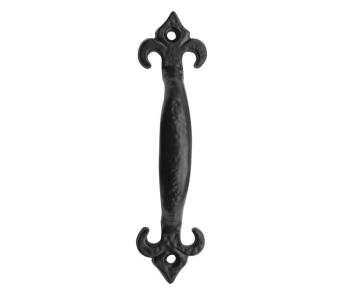 Fleur De Lys Pull Handles 230mm Black Fleur De Lys Pull Handles 230mm Black