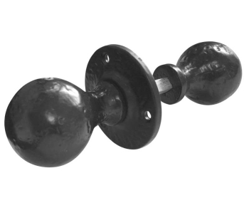 Antique Ball Rim Knobs 46mm dia Black Antique Ball Rim Knobs 46mm dia Black