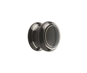 Jedo Porcelain Cupboard Knobs Black Silverline Jedo Porcelain Cupboard Knobs Black Silverline