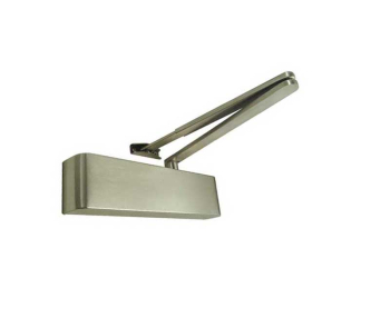 Jedo Slimline Architectural Door Closer with Matching Arms Silver Enamelled Jedo Slimline Architectural Door Closer with Matching Arms Silver Enamelled