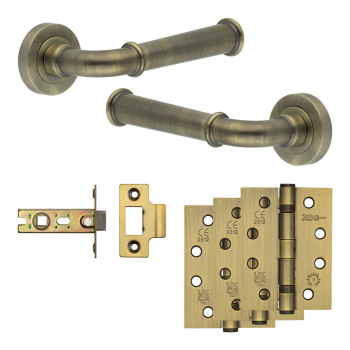 Complete Classic Door Handle Pack - Internal Doors - Antique Brass Complete Classic Door Handle Pack - Internal Doors - Antique Brass