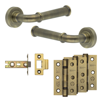 Complete Classic Door Handle Pack - Internal Doors - Antique Brass Complete Classic Door Handle Pack - Internal Doors - Antique Brass