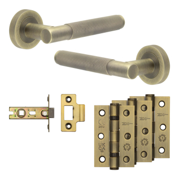 Complete Bari Door Handle Pack - Internal Doors - Antique Brass Complete Bari Door Handle Pack - Internal Doors - Antique Brass