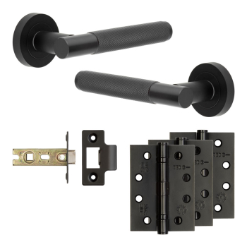 Complete Bari Door Handle Pack - Internal Doors - Black Complete Bari Door Handle Pack - Internal Doors - Black