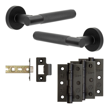 Complete Bari Door Handle Pack - Internal Doors - Black Complete Bari Door Handle Pack - Internal Doors - Black