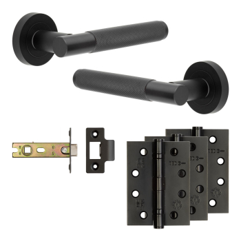 Complete Bari Door Handle Pack - Internal Doors - Black Complete Bari Door Handle Pack - Internal Doors - Black