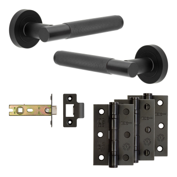 Complete Bari Door Handle Pack - Internal Doors - Black Complete Bari Door Handle Pack - Internal Doors - Black