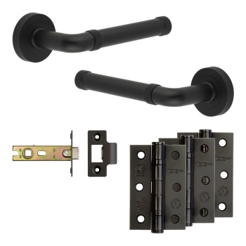 Complete Midtown Door Handle Pack - Internal Doors - Black Complete Midtown Door Handle Pack - Internal Doors - Black