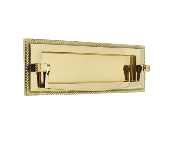 Jedo Georgian Postal Knocker Polished Brass Jedo Georgian Postal Knocker Polished Brass