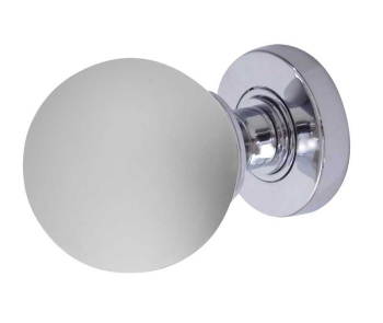 Jedo Frosted Ball Glass Mortice Door Knobs Polished Chrome Jedo Frosted Ball Glass Mortice Door Knobs Polished Chrome