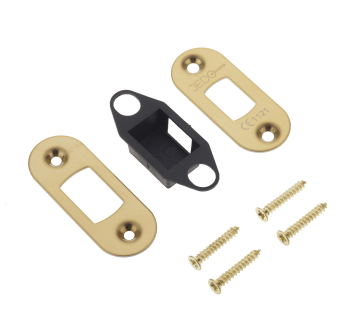 Jedo Radiused Accessory Packs for Heavy Duty Tubular Deadbolts Brass Finish Jedo Radiused Accessory Packs for Heavy Duty Tubular Deadbolts Brass Finish