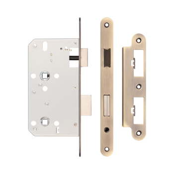 Jedo 78mm Din Bathroom Locks 60mm Backset Radiused Antique Brass Jedo 78mm Din Bathroom Locks 60mm Backset Radiused Antique Brass
