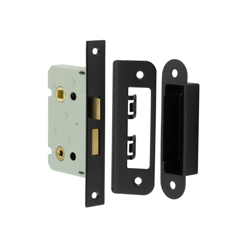 Jedo Kontrax Bathroom locks with Square Forend & Radiused Strike Plate ...