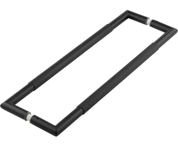 Nero Mitred Knurled Pull handles B/B Fixing 425x19mm Black Nero Mitred Knurled Pull handles B/B Fixing 425x19mm Black