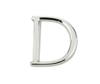 Jedo 50mm Pinfix Door Letters Polished Chrome Letter D Jedo 50mm Pinfix Door Letters Polished Chrome Letter D