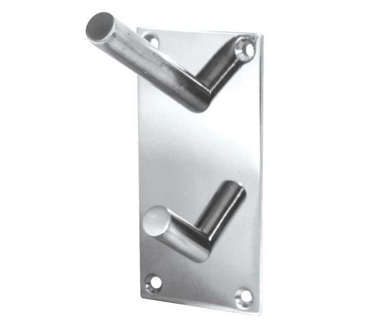 Stainless Steel Hat & Coat Hooks 94x46mm Polished Stainless Steel