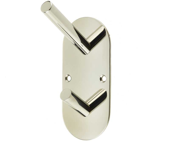 Stainless Steel Hat & Coat Hooks 90x45mm Polished Stainless Steel