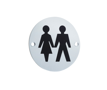 Stainless Steel Unisex Symbol 75mm Satin Anodised Aluminium Stainless Steel Unisex Symbol 75mm Satin Anodised Aluminium