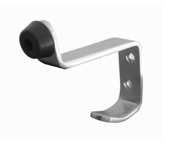 Stainless Steel Hat & Coat Hooks 75 mm projection Satin Stainless Steel