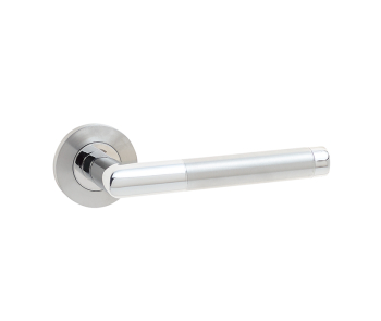 Cambrio Door Handle on Rose Grade 304 Satin & Polished Stainless Steel Cambrio Door Handle on Rose Grade 304 Satin & Polished Stainless Steel