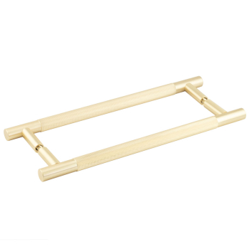 Bari Pull Handles 300mm Satin Brass Back to Back Bari Pull Handles 300mm Satin Brass Back to Back