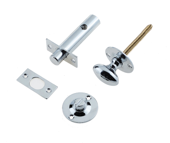 Jedo Bathroom Bolt C/W Mortice Bolt Polished Chrome Jedo Bathroom Bolt C/W Mortice Bolt Polished Chrome