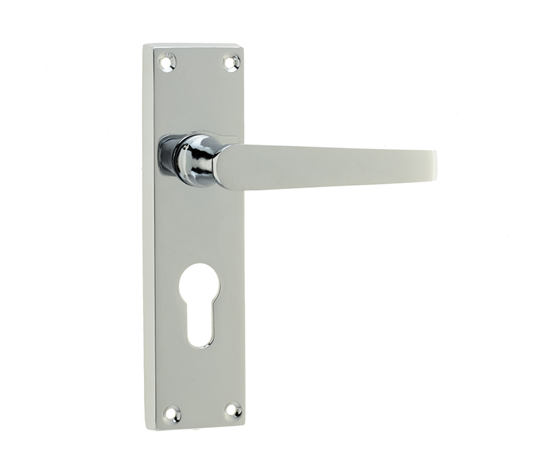 Frelan Hardware - Victorian Straight Door Handles on Backplate ...