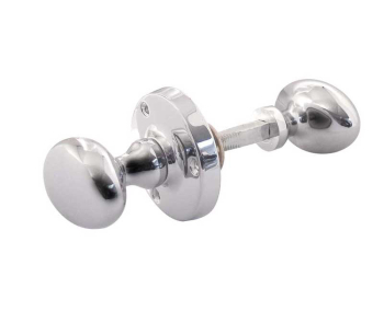 Oval Rim Door Knob Polished Chrome Oval Rim Door Knob Polished Chrome