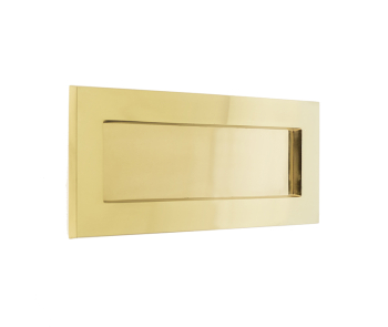 Jedo Plain Letterplates 280x90mm Polished Brass Jedo Plain Letterplates 280x90mm Polished Brass