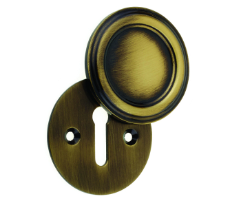 Jedo Parisian Covered Escutcheon 42mm Antique Brass Jedo Parisian Covered Escutcheon 42mm Antique Brass