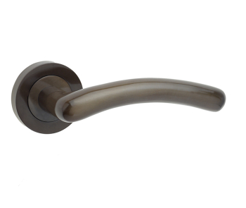 Mailand Door Handle on Rose Dark Bronze Mailand Door Handle on Rose Dark Bronze