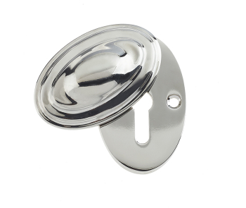 Jedo Lined Oval Covered Escutcheon 36x55mm Polished Nickel Jedo Lined Oval Covered Escutcheon 36x55mm Polished Nickel