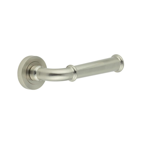 Classic Satin Nickel Lever on rose