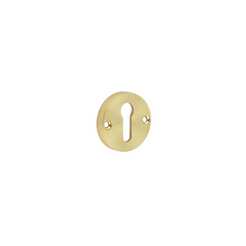 Contemporary Satin Brass Escutcheons for Mortice Knobs Contemporary Satin Brass Escutcheons for Mortice Knobs