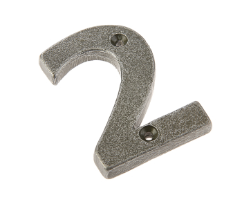 Valley Forge Door Numerals Pewter No. 2 Valley Forge Door Numerals Pewter No. 2