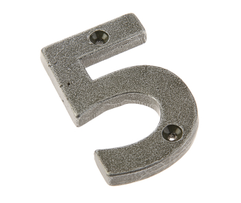 Valley Forge Door Numerals Pewter No. 5 Valley Forge Door Numerals Pewter No. 5