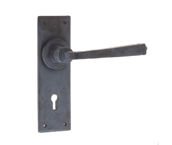 Valley Forge Door Handle on Lockplate Beeswax Valley Forge Door Handle on Lockplate Beeswax