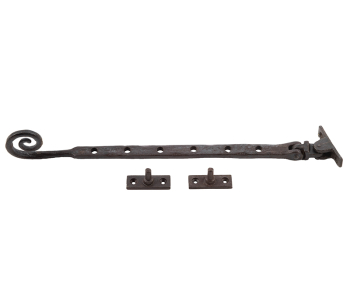 Valley Forge Curly Tail Casement Stays 305x15x6mm Beeswax Valley Forge Curly Tail Casement Stays 305x15x6mm Beeswax