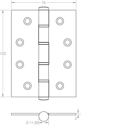 J9505 Technical Drawing