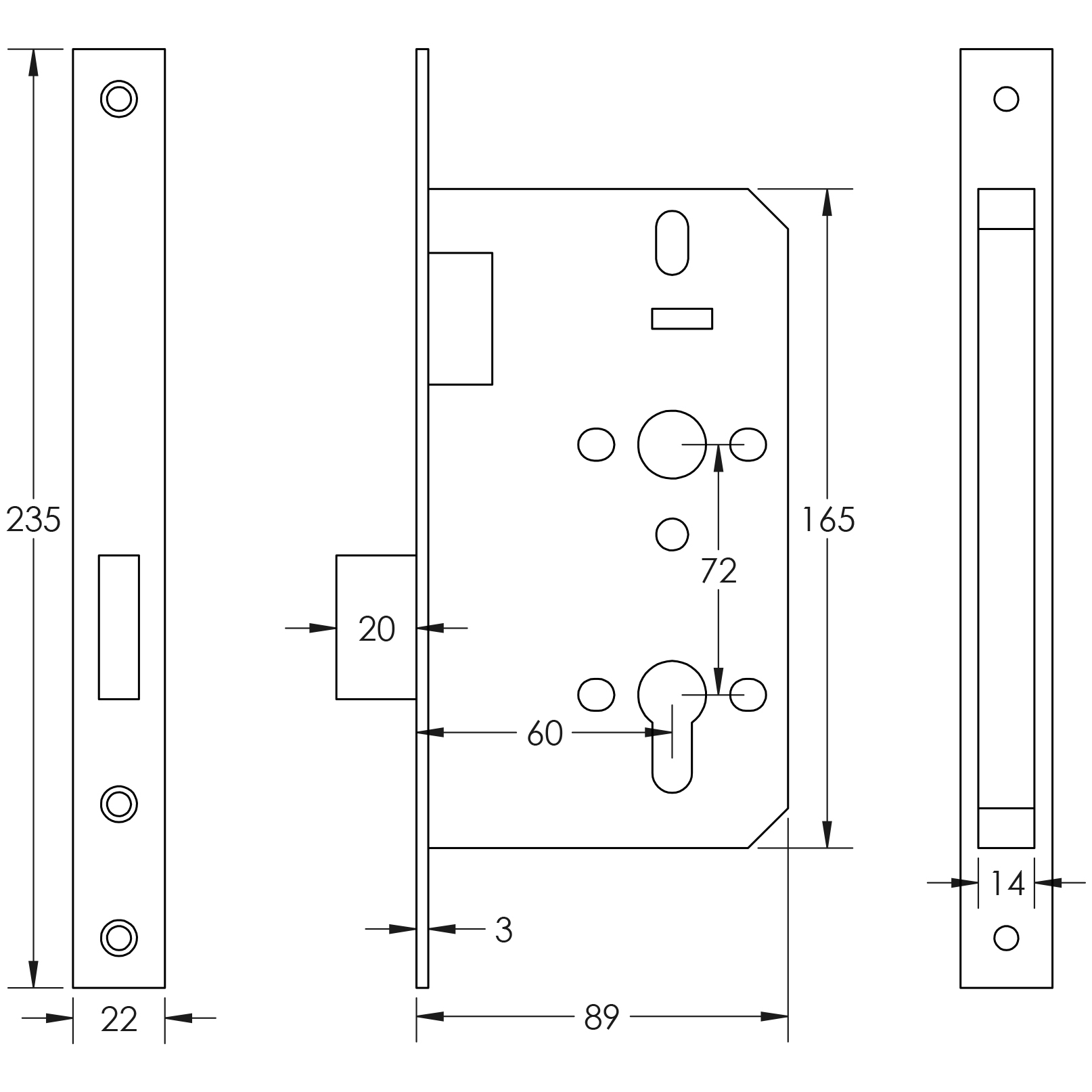 Technical Drawing JL-DD60DB