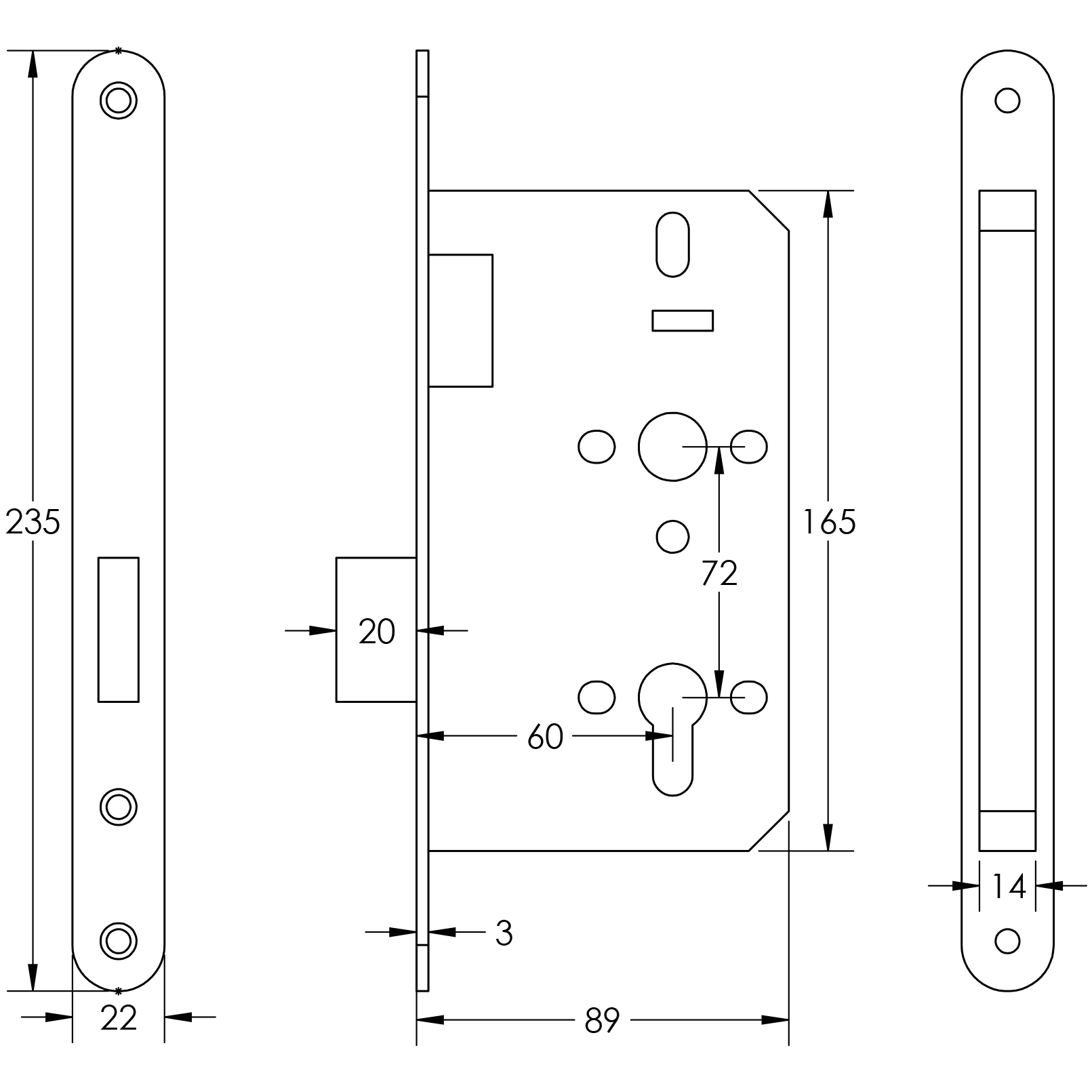 Technical Drawing JL-DD60RDB