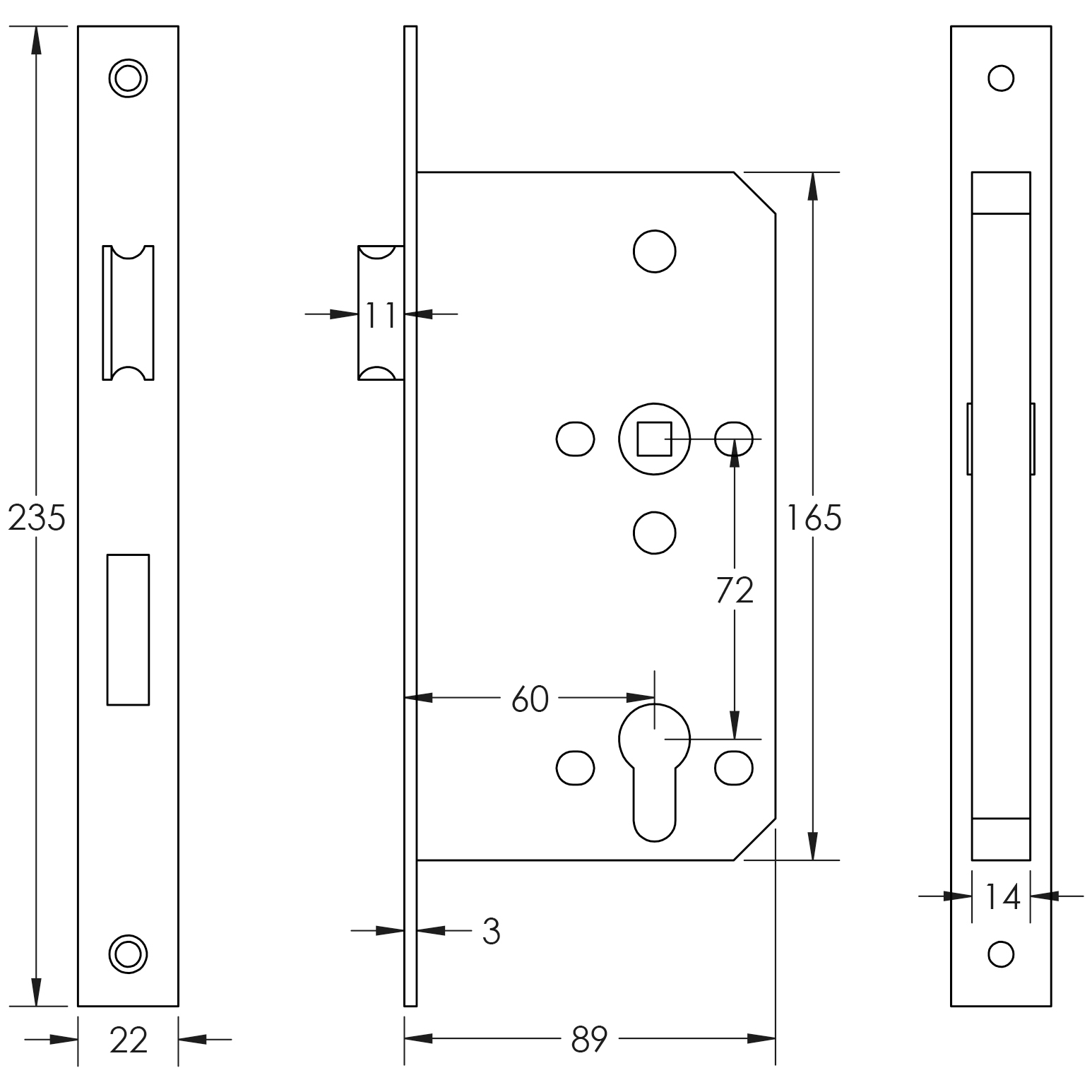 Technical Drawing JL-DE60AB