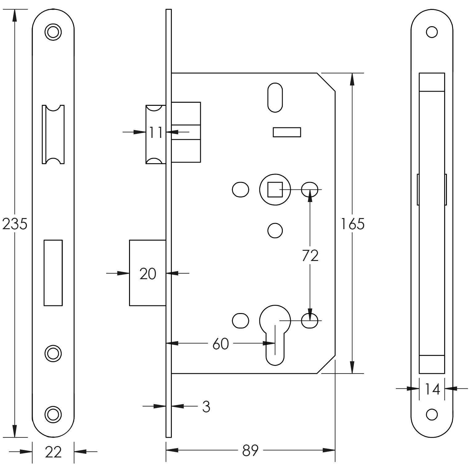 Technical Drawing JL-DS60RAB