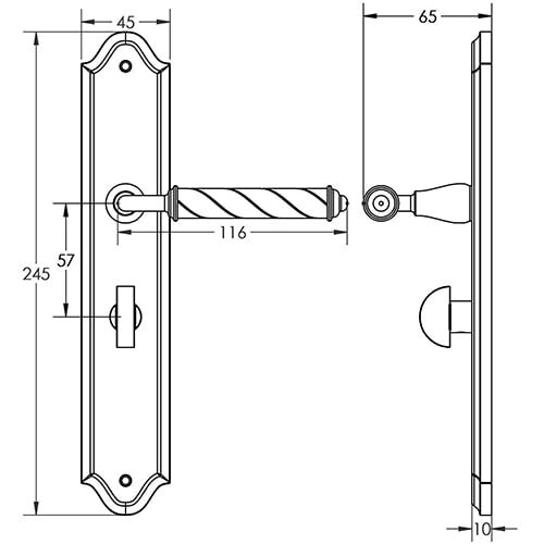 Venezia Suite Technical Drawing