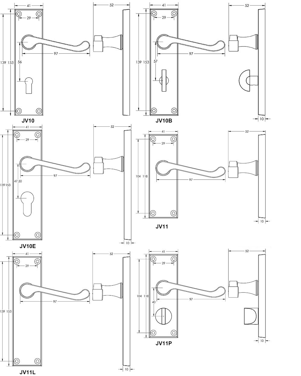 Victorian Scroll Technical Drawing